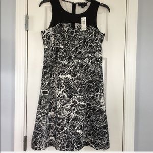 Women’s Attention Black And White Dress-SZ M
